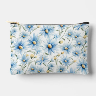 Pretty Blue Daisies Accessory Pouch