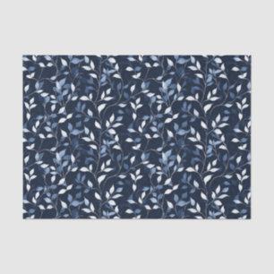 Pretty Blue Florals Decoupage Tissue Paper