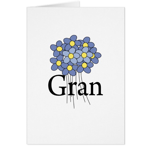 Pretty Blue Flower Gran T-shirt (Front)