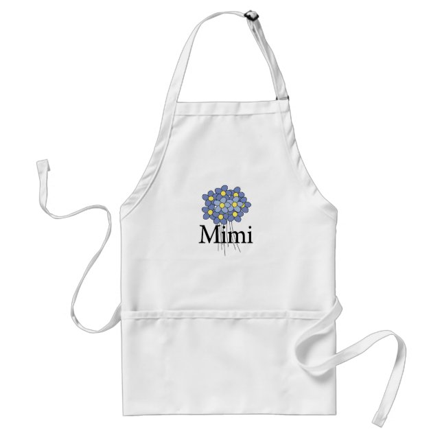 Pretty Blue Flower Mimi T-shirt Standard Apron (Front)
