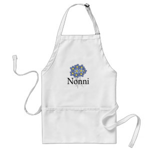 Pretty Blue Flower Nonni T-shirt Standard Apron