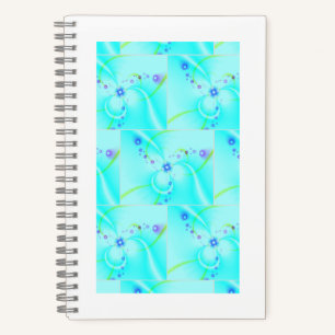 Pretty Blue Flower Notebook
