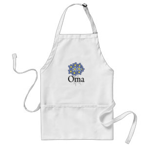 Pretty Blue Flower Oma T-shirt Standard Apron