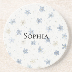 Pretty Blue Flowers Coaster