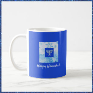 Pretty Blue Hanukkah Coffee Mug