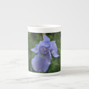 Pretty Blue Iris Bone China Mug