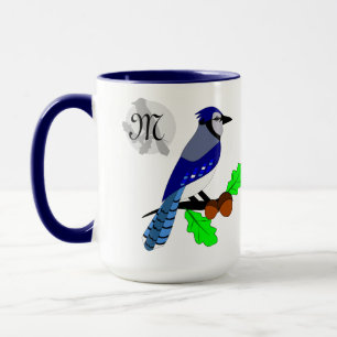 Pretty Blue Jay Bird Mug