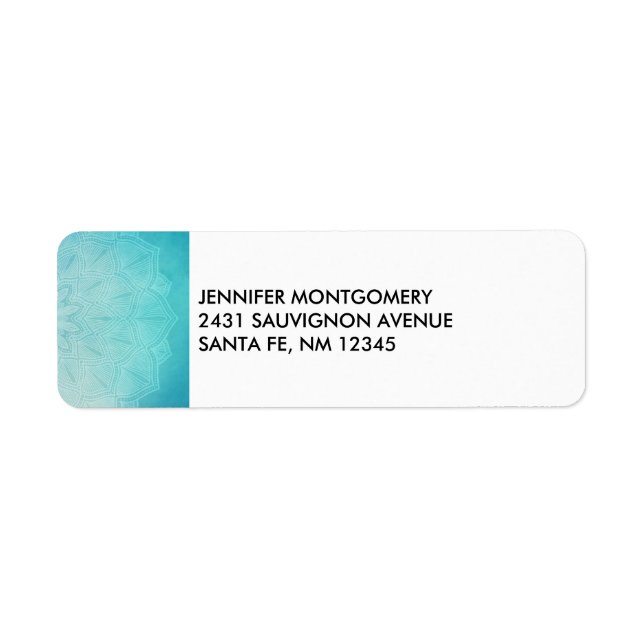 Pretty Blue Mandala Abstract (Front)