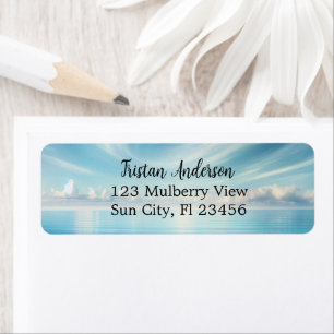 Pretty Blue Ocean Waves  Personalized