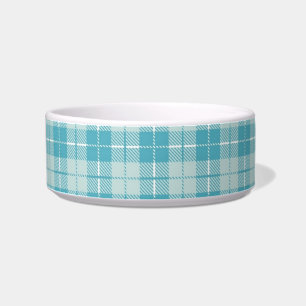 Pretty Blue Plaid Bowl