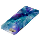 Pretty Blue & Purple Abstract Flower iPhone 6 Case (Bottom)