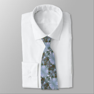 Pretty Blue Silk Look Tie