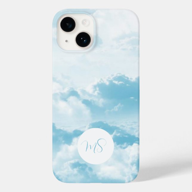 Pretty Blue Sky Apple Samsung Phone Case (Back)