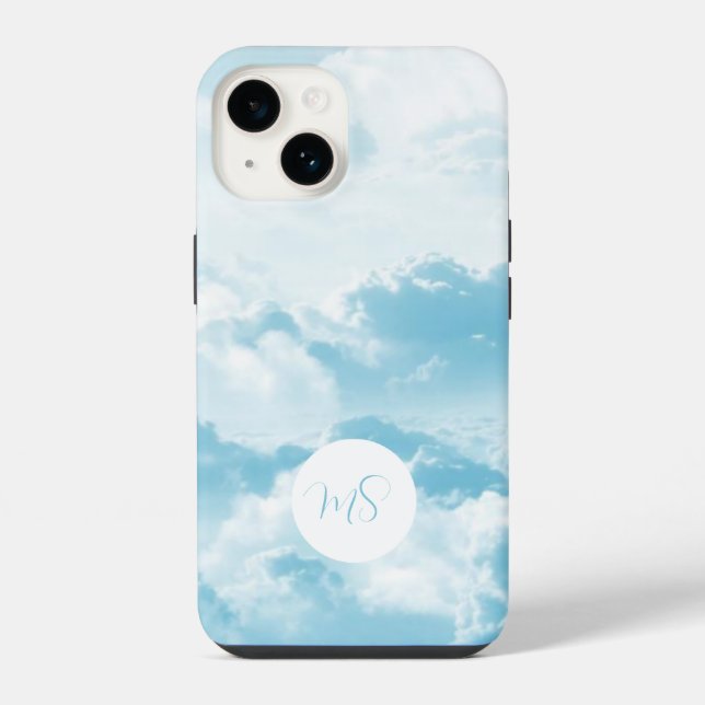 Pretty Blue Sky Apple Samsung Phone Case (Back)