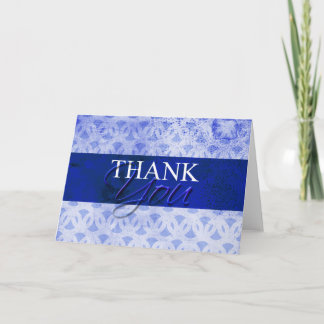 Pretty Blue Thank You Cards Blank Inside