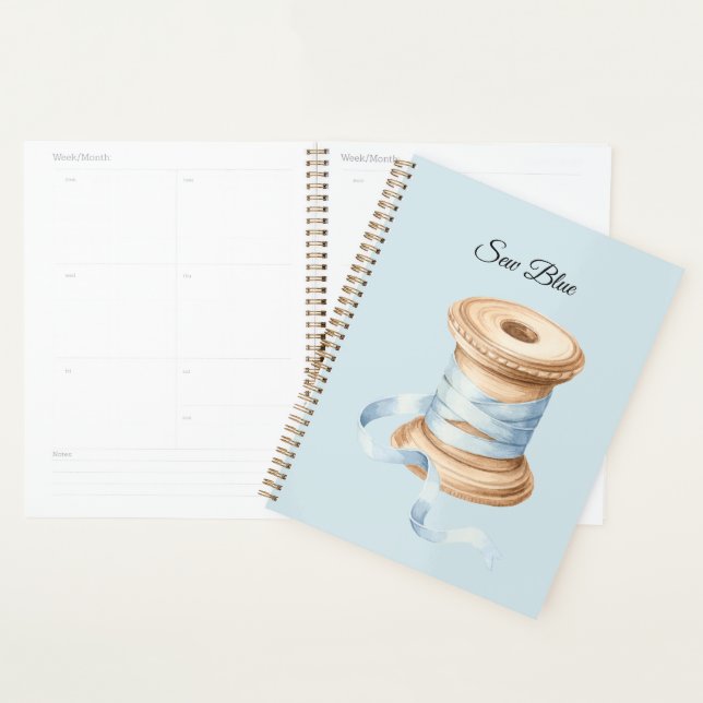 Pretty Blue Thread Sewing Planner (Display)