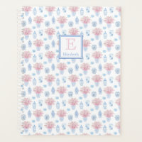 Pretty Blue White And Pink Ginger Jar Home School