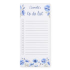 Pretty Blue Wildflower Personalised To Do List