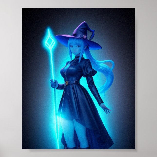 Pretty Blue Witch  Poster (Front)