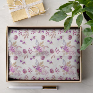 Pretty blueberry pattern Purple cabinet decoupage Tissue Paper