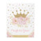 Pretty Blush Floral Royal Princess Gold Crown Girl