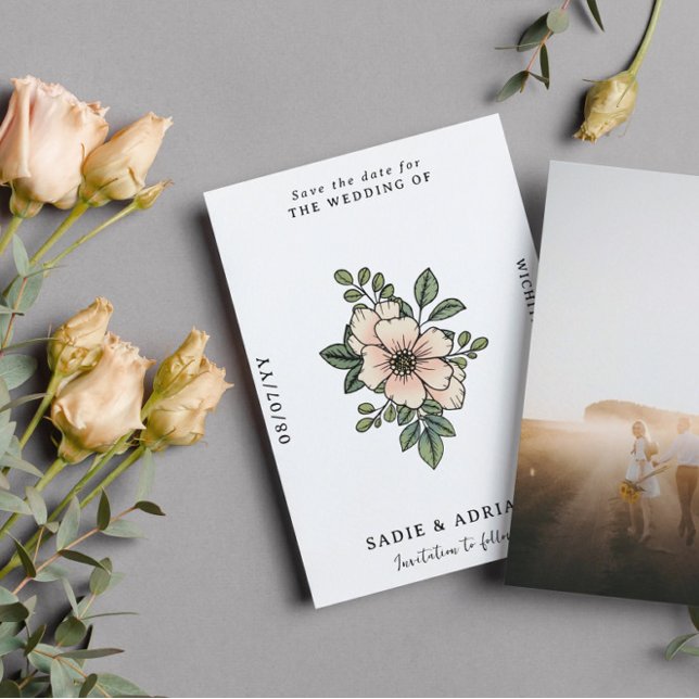 Pretty Blush Florals Save the Date (Creator Uploaded)