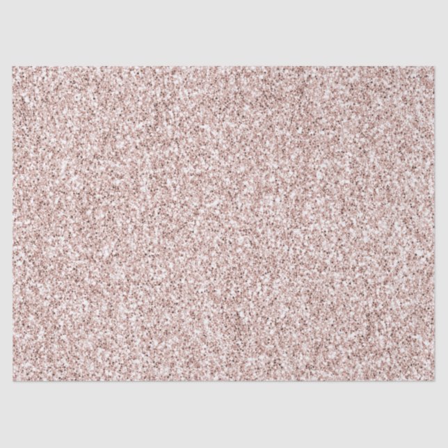 Pretty Blush Pink Glitter Tissue Paper (Front)