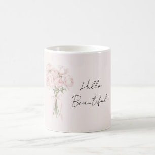 Pretty Blush Pink Roses Coffee Mug
