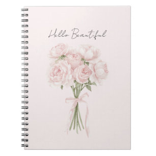 Pretty Blush Pink Roses Notebook