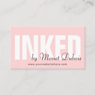 Pretty Blush Pink Simple Modern Any Service Business Card