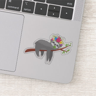 Pretty Bohemian Floral Sloth