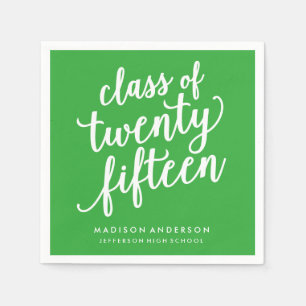 Pretty Boho in Green   Personalised Paper Napkins