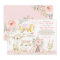 Pretty Boho Woodland Pink Gold Baby Shower By Mail