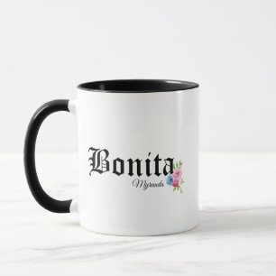 Pretty Bonita with Rose Personalize Mug