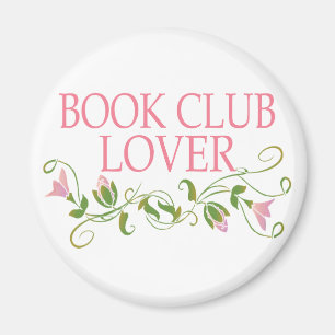 Pretty Book Club Lover Magnet
