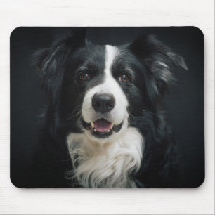 Pretty Border Collie Mouse Mat