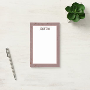 Pretty Border Rose Blush Post-it Notes