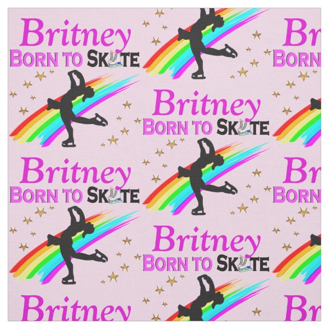 PRETTY BORN TO SKATE PERSONALIZED FABRIC (Swatch)