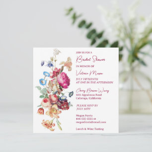 Pretty Botanical Bridal Shower Invitation