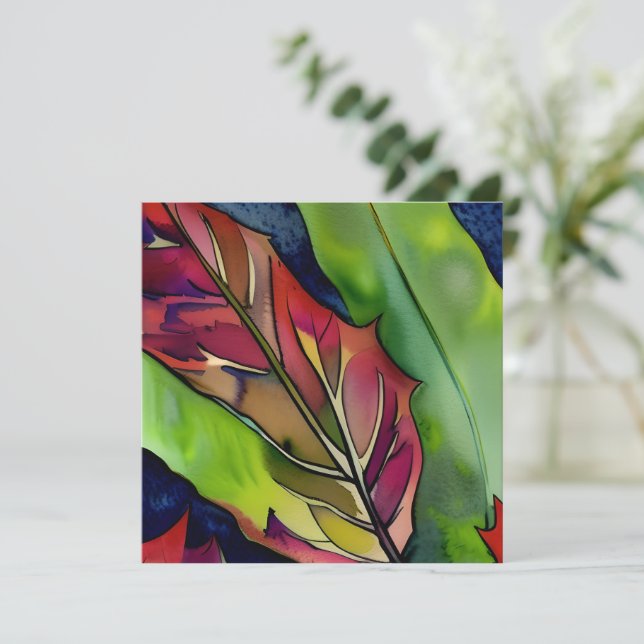 Pretty Botanical | Thinking of You Friendship Card (Standing Front)