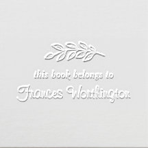 Pretty Botanical "This Book Belongs to" Custom