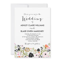 Pretty Bouquet Floral Wedding Invitation