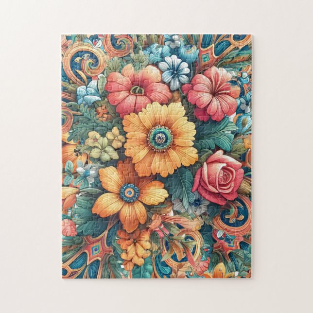 Pretty Bouquet of Flowers Jigsaw Puzzle (Vertical)