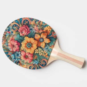 Pretty Bouquet of Flowers Ping Pong Paddle