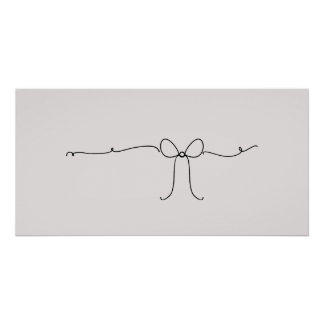 Pretty Bow Pen Art Poster