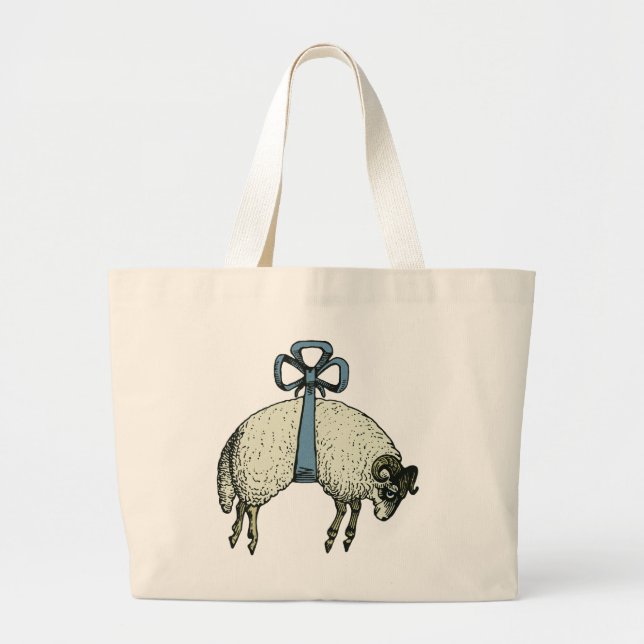 Pretty Bow Sheep™ - Baby Diaper JUMBO Bag (Front)