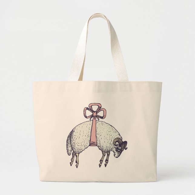 Pretty Bow Sheep™ Collection - Baby Diaper Bag (Front)