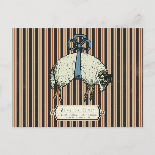 Pretty Bow Sheep™ Collection - Postcard (Front)
