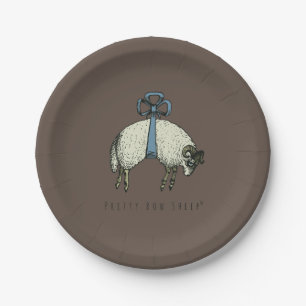 Pretty Bow Sheep™ - Paper Plate