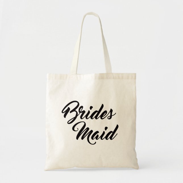 Pretty bridesmaid favour tote bag (Front)